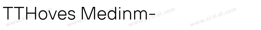 TTHoves Medinm字体转换